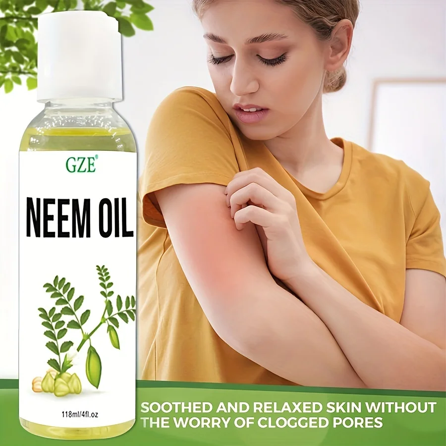 GZE Neem Oil for Skin, Hair Growth Undiluted Cold-Pressed, Uses for Hair, Skin, and Nails - Image 4